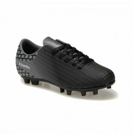 Men's Lace-up Black Football Shoes