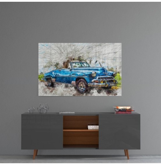 Classic Chevrolet Glass Painting