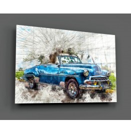Classic Chevrolet Glass Painting